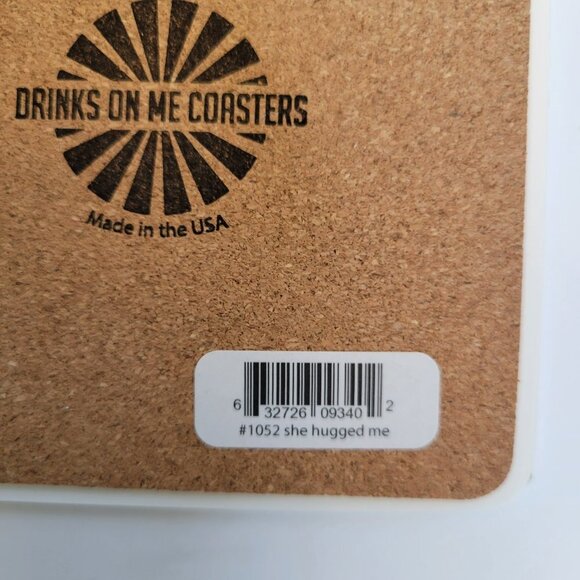 Drinks on Me Coasters - Made in USA - Funny Wife Coasters - Picture 7 of 10